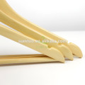 Good quality natural clothes hanger wood with bar